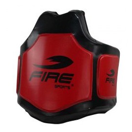 Peto de Box para Entrenamiento de PVC Color Negro/Rojo